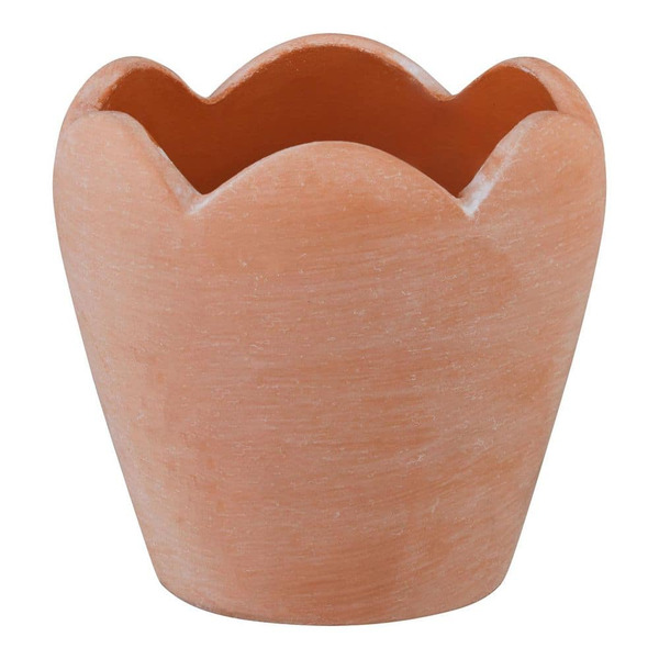 Vigoro 5 In. Miles Terracotta Indoor Outdoor Planter With Attached Saucer And Drainage Holes (5 In. L X 5 In. W X 5 In. H)