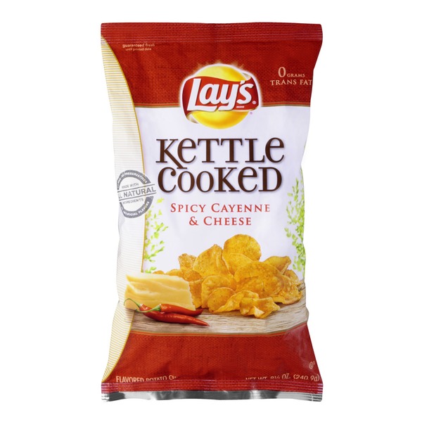 Lay's Kettle Cooked Spicy Cayenne & Cheese Flavored Potato Chips (8.5