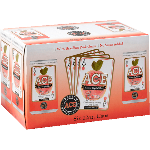 Ace Cider Guava Hard Cider 6 Pack Cans
