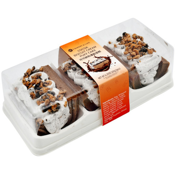 Bread Farm Cocoa Biscuit Cream Puff Cake