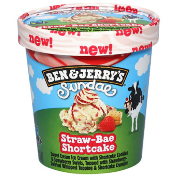 Ben & Jerry's Straw-bae Shortcake Sundae Ice Cream Pint
