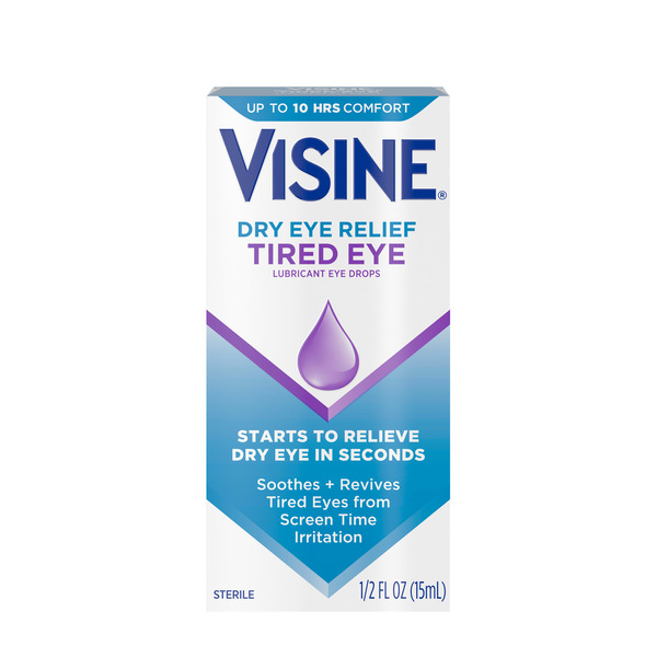 ShopRite VISINE Dry Eye Relief Tired Eye Lubricant Eye Drops, 0.5 fl. oz  Same-Day Delivery | Instacart