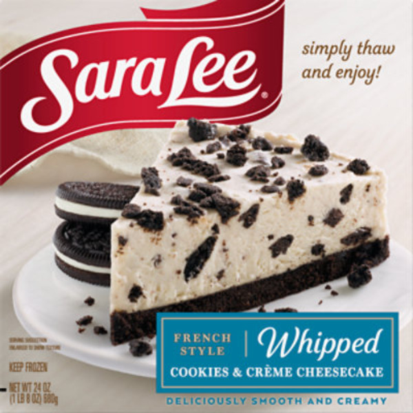 Sara Lee Whipped French Style Cookies & Creme Cheesecake