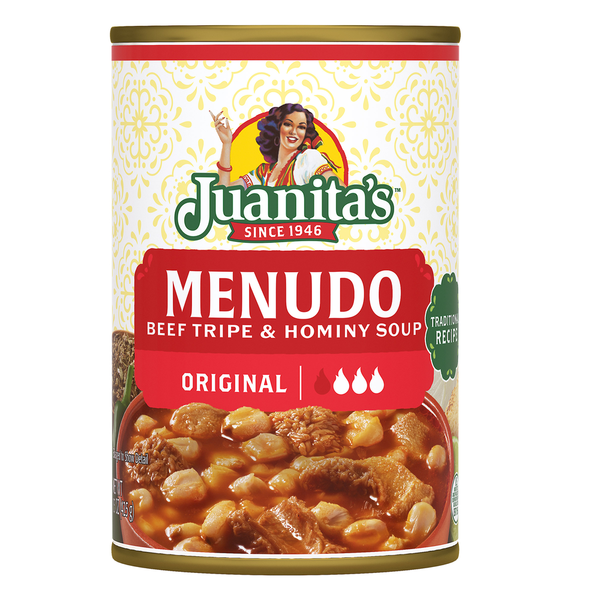 Juanita's Foods Beef Tripe & Hominy Original Soup