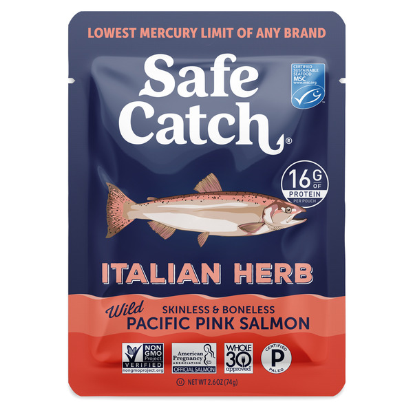 Safe Catch Italian Herb Wild Pink Salmon Pouch Same-Day Delivery