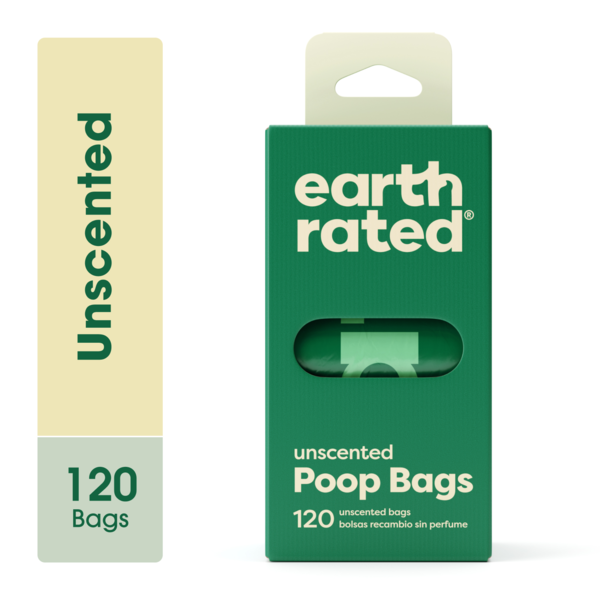 Earth Rated Dog Poop Bags, Fragrance Free, 100% Leak Proof