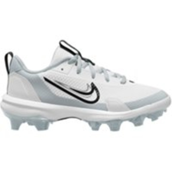 Nike Kids' Force Zoom Trout 9 Pro MCS Medium Width Baseball Cleats, Size 2.5 - White, Black & Platinum