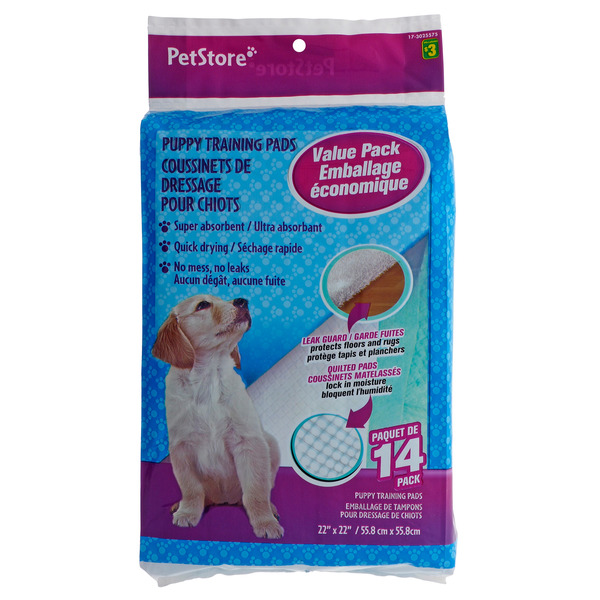 PETSTORE Puppy Training Pads, 14 Pack Same-Day Delivery | Dollarama
