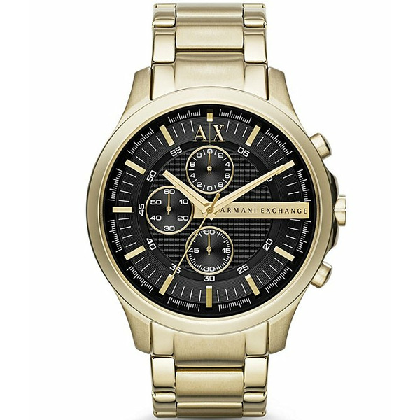 Armani Exchange Men's Chronograph Gold-Tone Stainless Steel Bracelet Watch