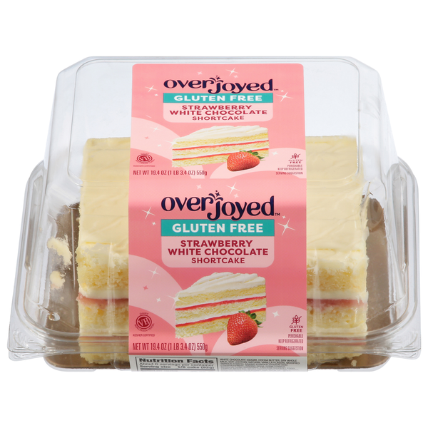 Overjoyed Shortcake, Gluten Free, Strawberry White Chocolate