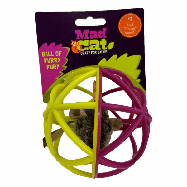 Mad Cat Ball Of Furry Fury Cat Toy