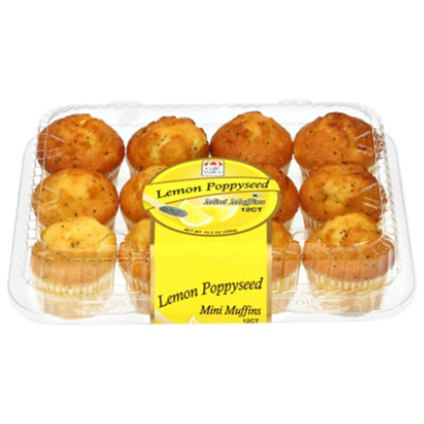 Café Valley Bakery Lemon Poppyseed Mini Muffins