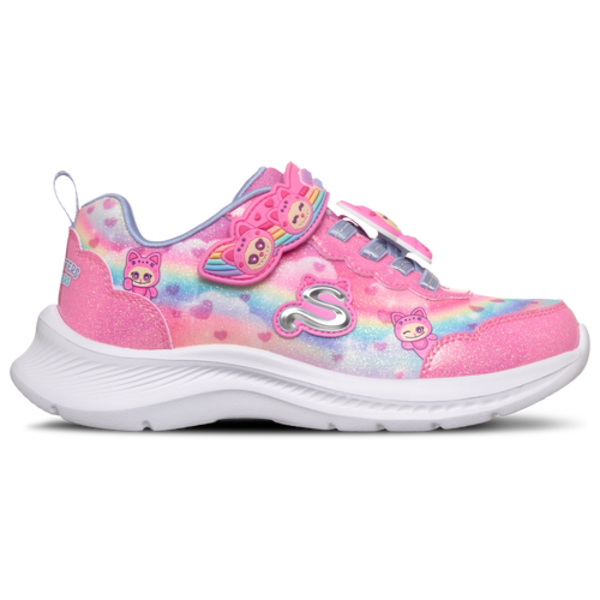 Skechers Girls' Jumpsters Preschool Shoe, Size 2 - Pink/Multi