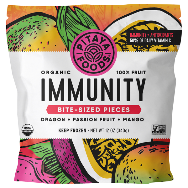 Pitaya Foods Organic Immunity Bite-Sized Pieces Same-Day Delivery
