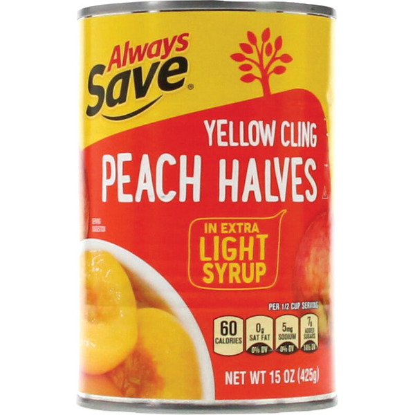 Always Save Peach Halves in Extra Light Syrup Same-Day Delivery or