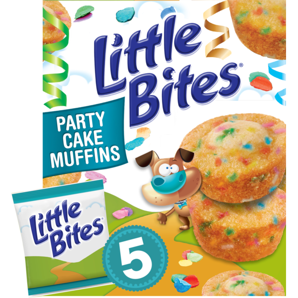 Entenmann's Little Bites, 5 ct, Party Cake Muffins, 7.5 oz