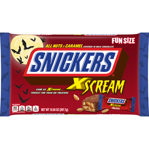 SNICKERS XScream Fun Size Chocolate Halloween Trick or Treat Candy