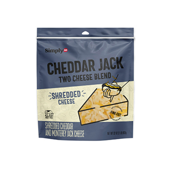 Simply Go Fine Cut Cheddar Jack Shredded Cheese