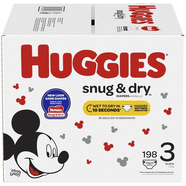 Huggies Snug & Dry Diapers, Size 3, 198 Count (198 ct) Instacart