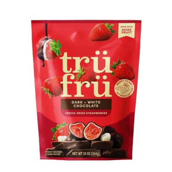 Tru Fru Dark + White Chocolate Freeze-dried Strawberries Same-Day ...