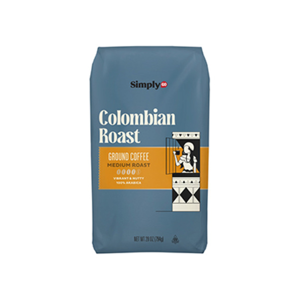 Simply Go Colombian Roast Ground Coffee