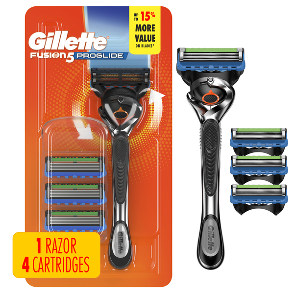 Gillette Razor for Men, Handle + 4 Blade Refills Same-Day Delivery