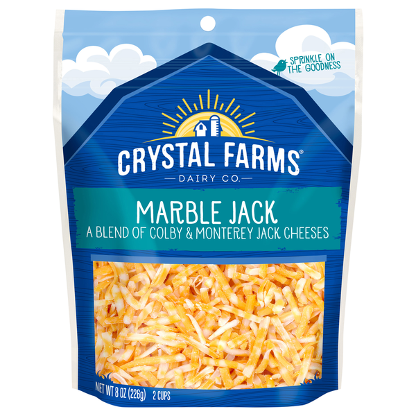 Crystal Farms Marble Jack Shredded Cheese