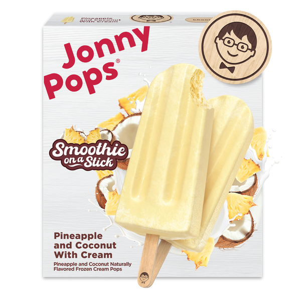 JonnyPops Pineapple & Coconut Frozen Cream Pops Same-Day Delivery