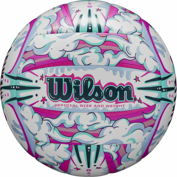 Wilson Graffiti Peace Volleyball - White & Orange