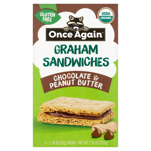 Once Again Chocolate & Peanut Butter Graham Sandwiches