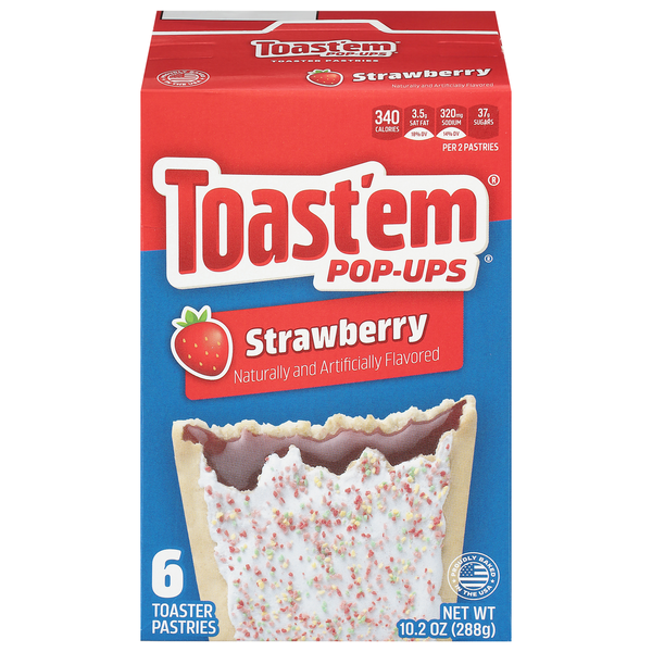 らいページ　トースト8点 Toast'em Pop-ups Toaster Pastries, Strawberry Same-Day Delivery