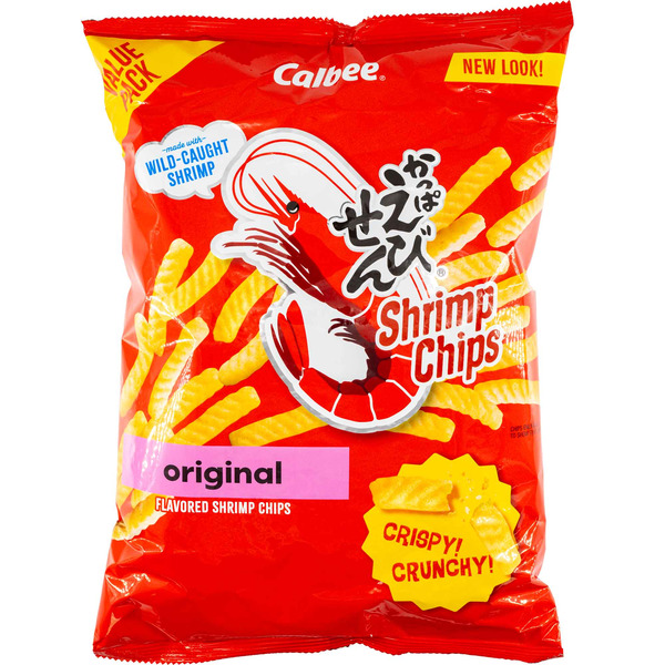 Calbee Shrimp Chips, Baked, Original, Value Pack