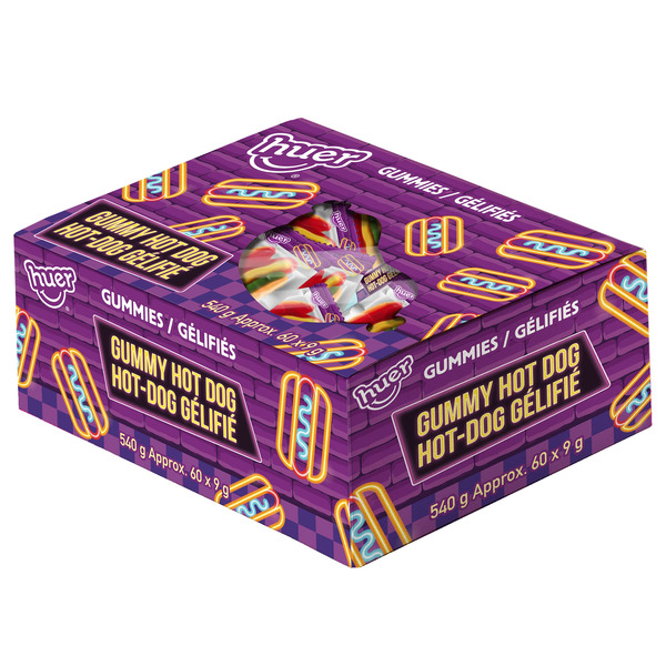 Huer Foods Inc. Gummy Hot Dogs Wrapped Gummies