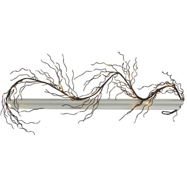 Ashland 5.25 in Brown Lighted Branch Garland