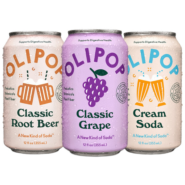 OLIPOP Prebiotic Soda, Variety Pack, 12 fl oz, 15 ct Same-Day