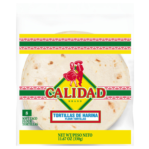 Calidad Soft Taco Flour Tortillas