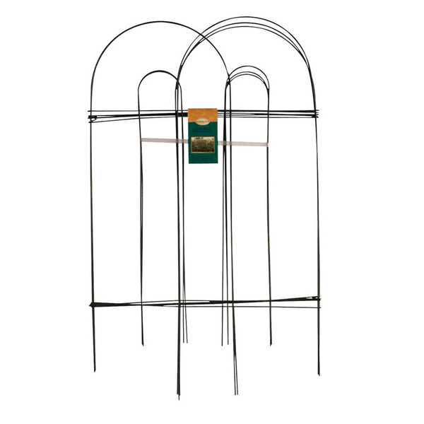 Garden Accents Fence Green Metal Steel Garden Edging - Common: 1" x 18" x 32", Actual: 0.2" x 120" x 32" - 89301L