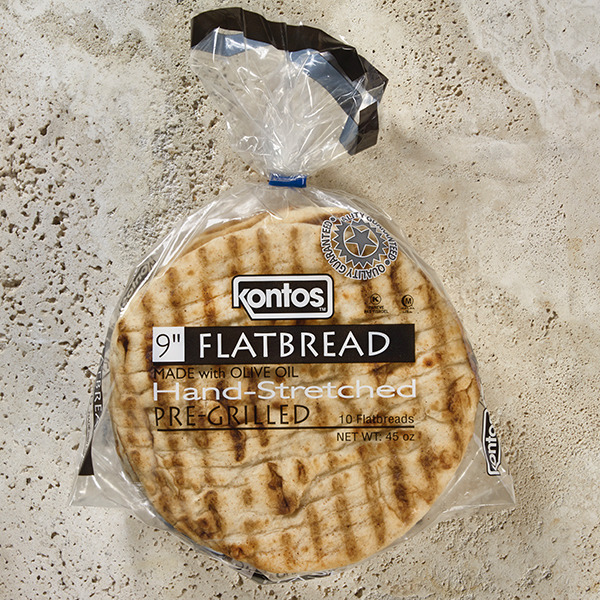 Kontos - 9inch Pre Grilled Flat Bread - 10ct