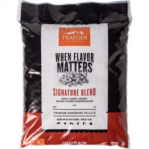Traeger Hardwood Pellets, Premium, Signature Blend