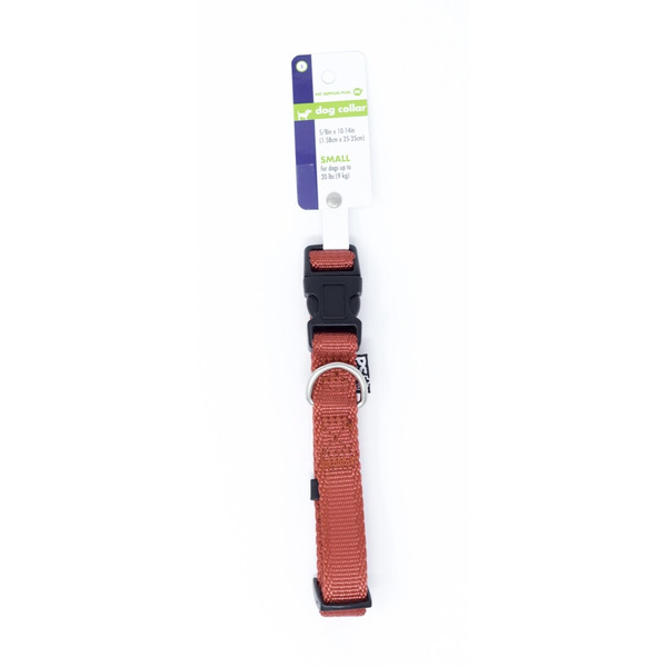 Play On Basic Adjustable Dog Collar, Small - Red