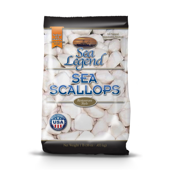 Sea Legend Restaurant Style Sea Scallops Same-Day Delivery or
