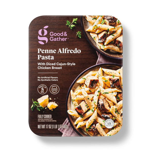 Good & Gather Penne Alfredo With Diced Cajun-style Chicken Breast Pasta