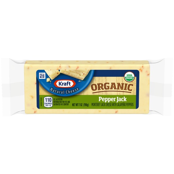 Kraft Organic Pepper Jack Kraft Organic Pepper Jack Cheese (198 g) from