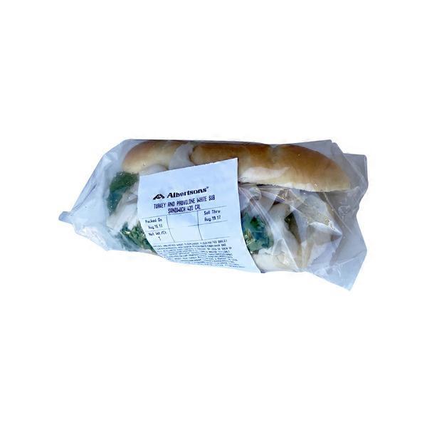 Albertsons 420 Calorie Turkey & Provolone White Sub Sandwich (each
