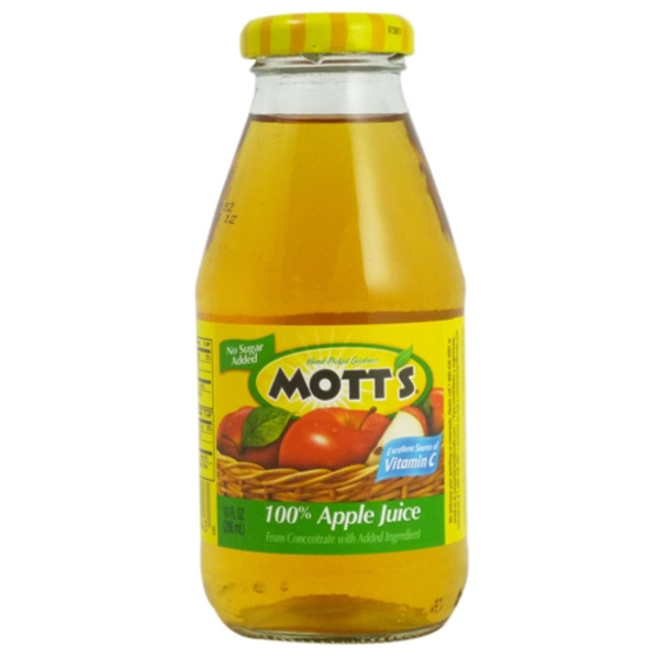 Mott's Apple Juice - 24/10 oz glass bottles