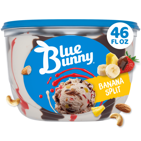 Blue Bunny Banana Split Frozen Dessert Same-Day Delivery or Pickup