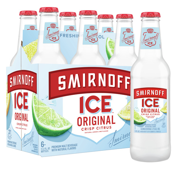 Smirnoff Ice Original, 6 pack Bottles, 11.2 fl oz, 4.5% ABV Same