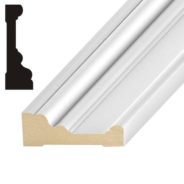 Builders Choice Op338 1 In. X 3-1/4 In. Mdf Casing