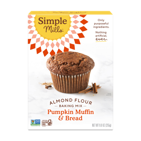 Simple Mills Baking Mix, Almond Flour, Pumpkin Muffin & Bread