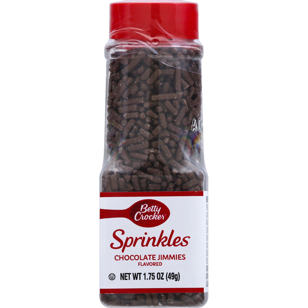 Betty Crocker Sprinkles, Chocolate Jimmies Flavored (1.75 oz) Instacart